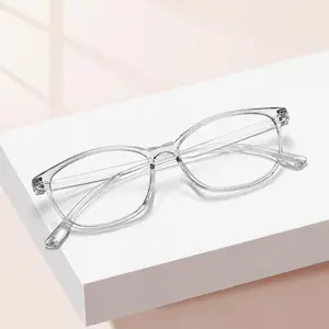 Vintage Square Reading Glasses for Women, TR90 Blue Light Blocking Computer Readers, Lightweight Fashion Eyeglasses