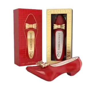 Fashion Street Avenue de Cama Perfume Red High Heel Bottle with Gold Bow Elegant Streetwear Scent for Women with Bergamot Mandarin Jasmine Notes