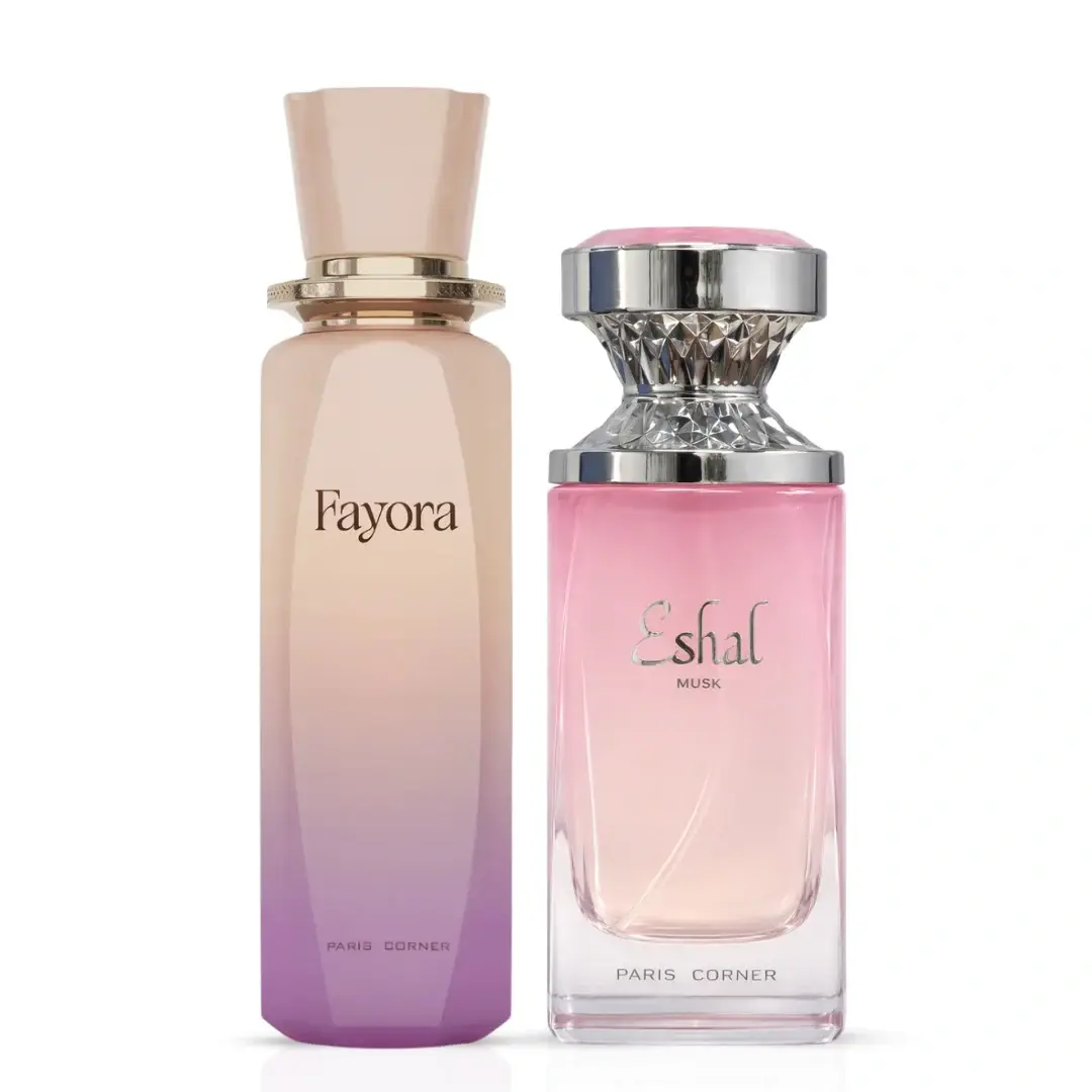 Eshal Musk & Fayora Eau De Parfum Spray 100ml (3.4 oz) By Paris Corner (Bundle)