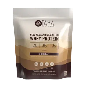 TAHA Chocolate Whey Protein Concentrate – Grass-Fed Protein Powder | Naturally Sweetened with Monk Fruit | Clean New Zealand Whey | Rich Chocolate Flavor | High-Quality Protein for Strength, Recovery & Everyday Nutrition