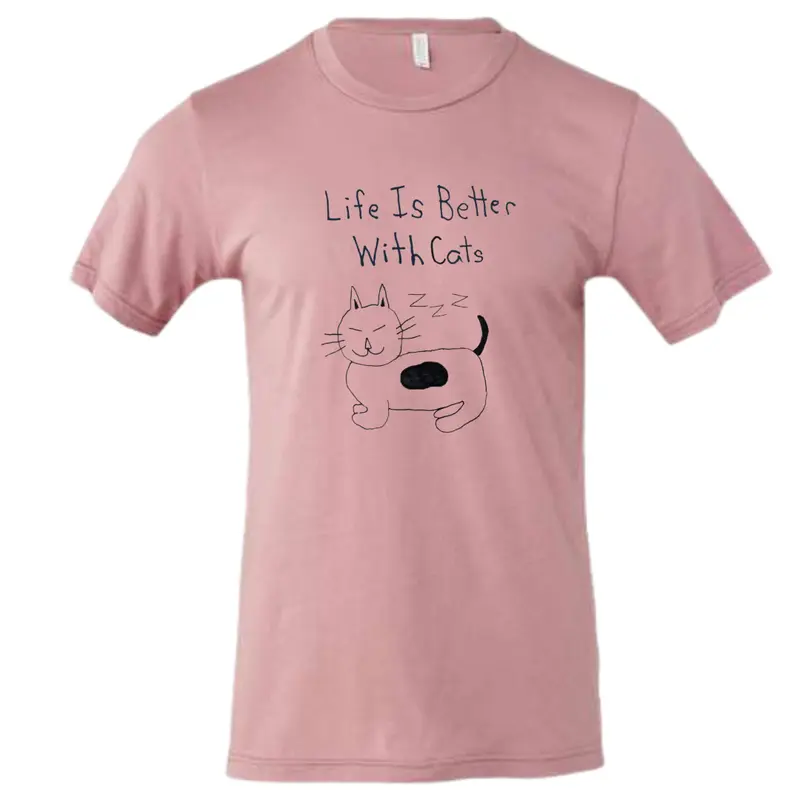 Life Is Better With Cats Shirt Drawn By Uncle Andy