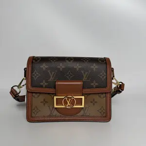 Pre-owned Louis Vuitton canvas Shoulder Bags LV Dauphine MINI Bag 【BF 2U】