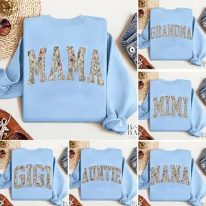 Custom Mama Sweatshirt, Mothers Day Gift, Personalized Grandma Sweatshirt, Gigi Sweatshirt, Grammy Mimi Nonny Mommy Honey Shirt
