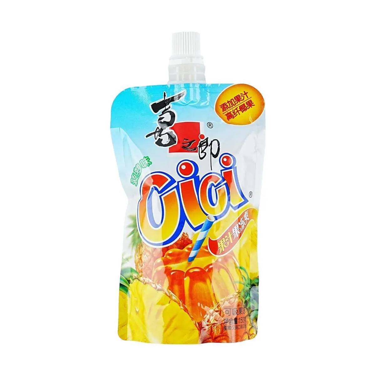 STRONGFOOD CICI Pineapple Juice Jelly Drink, 150g - Fun & Refreshing Snack