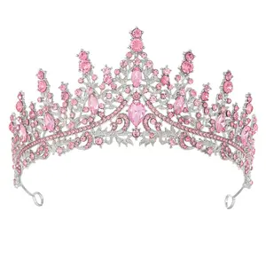 Rhinestones Headband Crown Hairpiece For Women Suitable Prom Occasion
