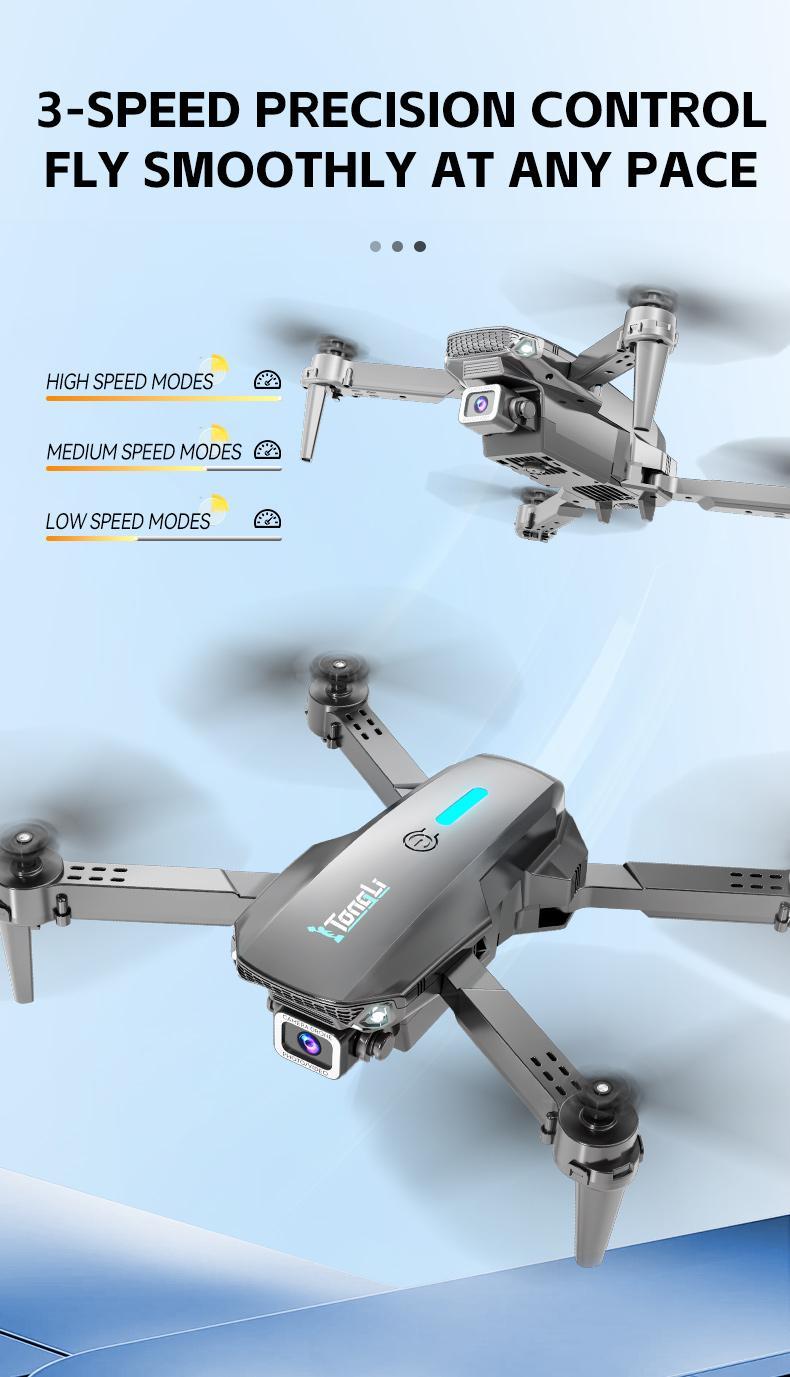 TongLi RC aircraft with a display screen, aerial photography drone, four-axis flight vehicle that can perform stunt rolls, portable and foldable. It is a wonderful holiday gift for kids aged 8 to 10Christmas Halloween Thanksgiving gift