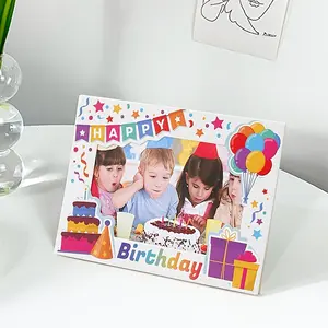 Perfect Birthday Party Paper Picture Frame, Holds 4x6 Inch Photos, Holiday Party Decorations, Best Gift for Family Gatherings