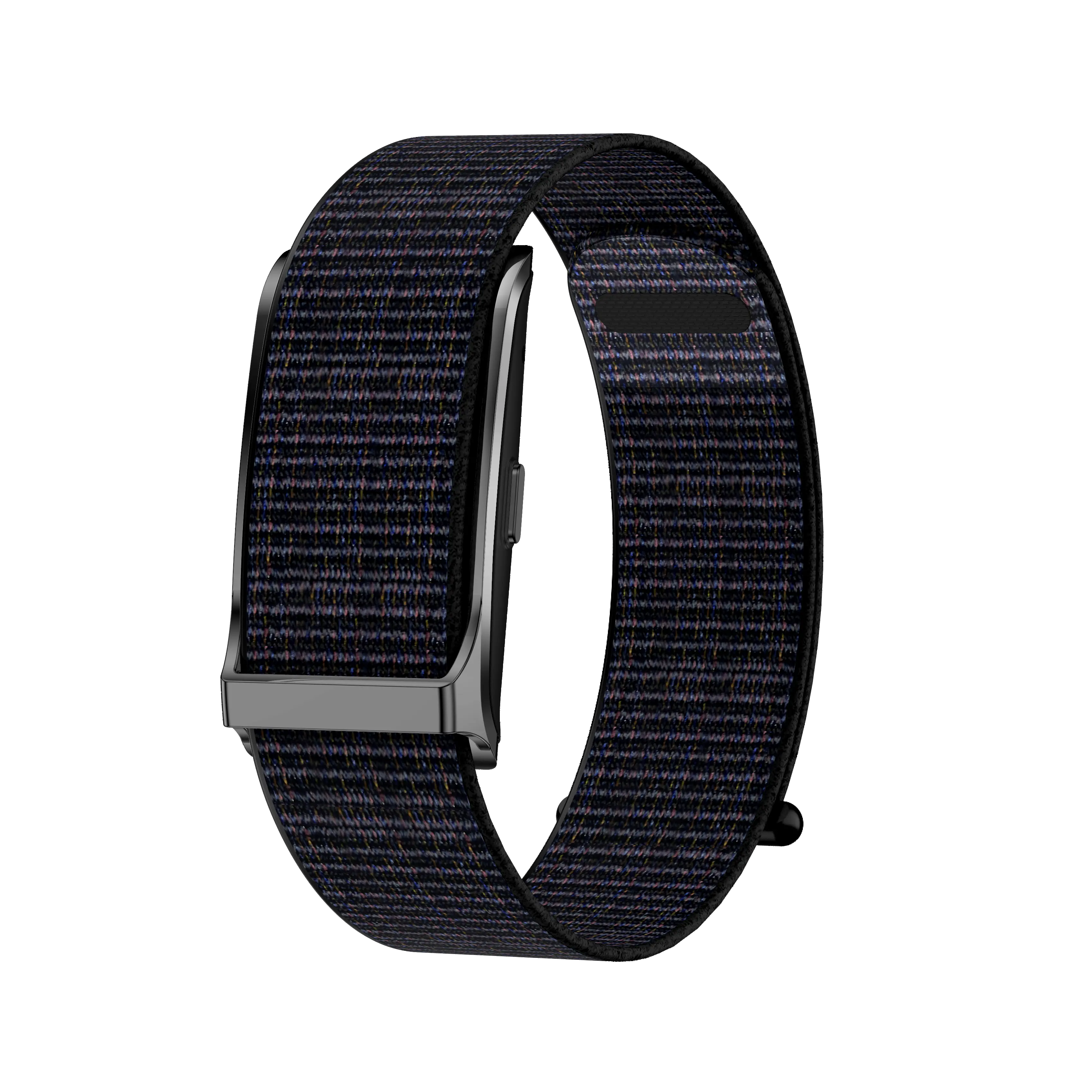 Silicone Smart Fitness Tracker Bracelet - Water-Resistant, Button-Operated, Clock Display, Advanced Chip Wearable Device with 911 Emergency Alarm Call, Smartphone APP Connectivity