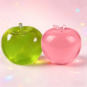 2-Pack Stress Relief Toys, Apple Play-Doh, Slow-Rise Fruit Play-Doh, Adult Transparent Cute Fruit Pressure Ball, Fun Desktop Decoration
