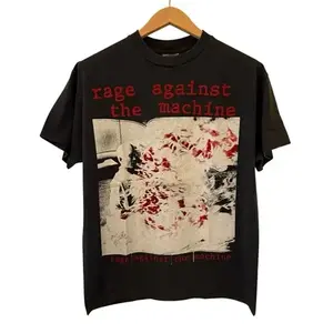 Rage Against The Machine Live 1993 Vintage Reprint Single Stitch T-Shirt Large Vintage y2k 90s Style Unisex Tee, Retro Music Fan Gifts