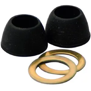 Brass Craft Service Parts 709501 0.5 in. Master Plumber Cone Washer, 2 Pack