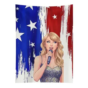 Celebrity singer themed decorative tapestry – suitable for bedrooms, living rooms, dormitories, and various party occasions.