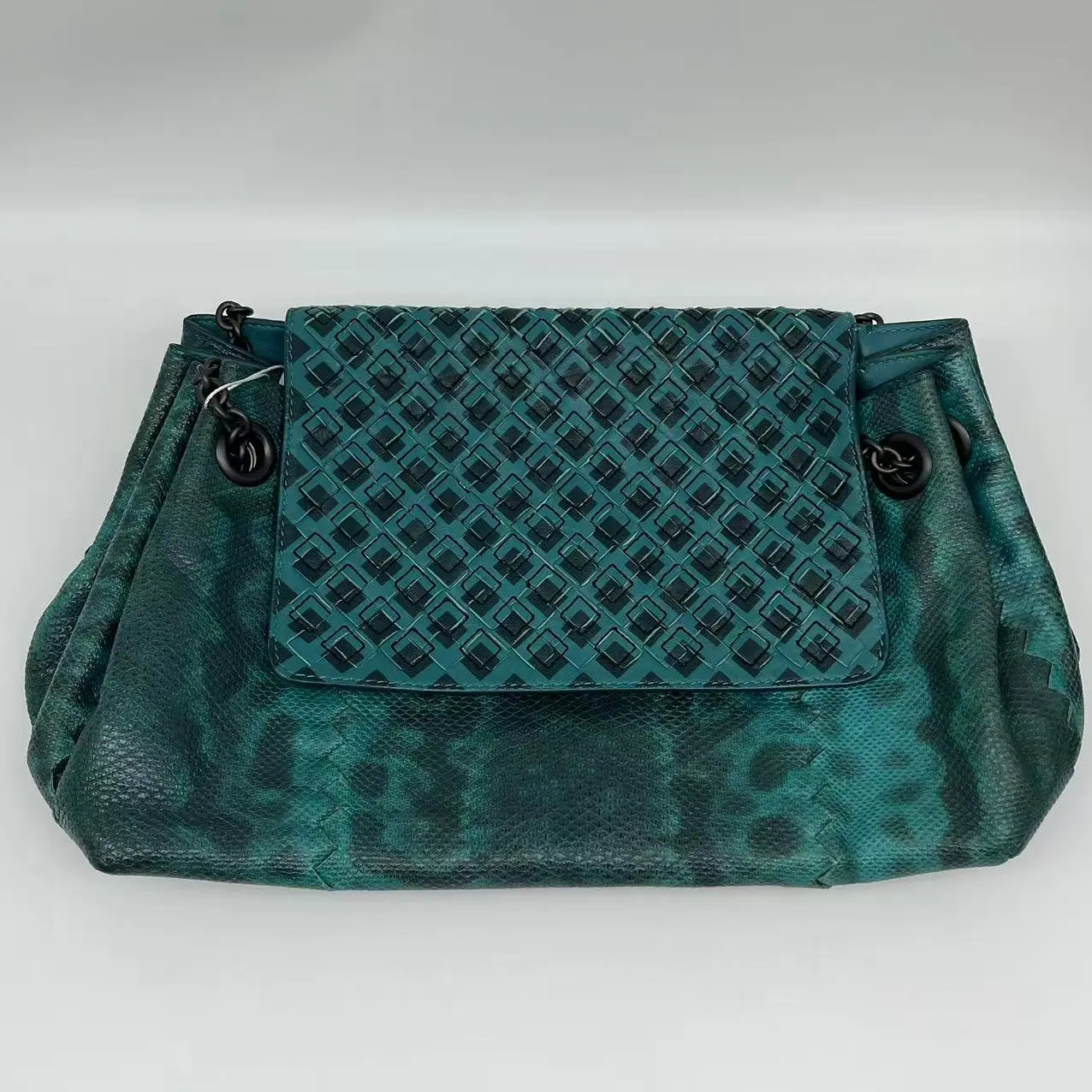 Pre-owned Bottega Veneta BV Python Flap handbag