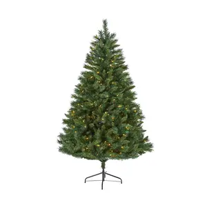 Nearly Natural 6' Rocky Mountain Christmas Treew/ 300 LEDs