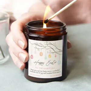 Easter Gift, Personalised Easter Gift Idea, Easter Tree Candle Gift
