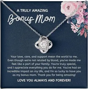 Adoptive Mom Gift, Bonus mom Jewelry, Stepmom gifts from from stepdaughter and stepson, Bonus mom mothers day gifts, Step mom mothers day gifts