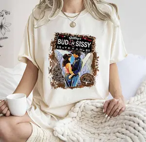 Bud and Sissy T-Shirt, Urban Cowboy Lovers Shirt, Classic Cowboy Movie Shirt, Casual Style, for Men and Women