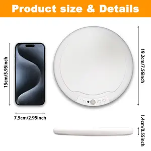 Wireless Motion Sensor Ceiling Light, Magnetic Installation LED Night Light, Rechargeable Stick-On Closet Light for Hallway Bedroom Kitchen Stairway
