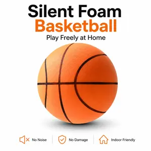 Silent Foam Basketball, Indoor Training Essential, High Density Non-Slip Design, Suitable for Kids & Adults, Perfect Holiday Gift