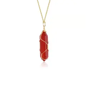 Red Crystal Pendant Necklace