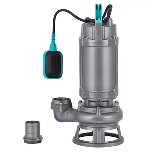 Garvee 110V 1HP 4884GPH Cast Iron Sewage/Effluent Pump with Ajustable Automatic Float Switch, Sump Pump Submersible for Basement Septic Residential-Sewage