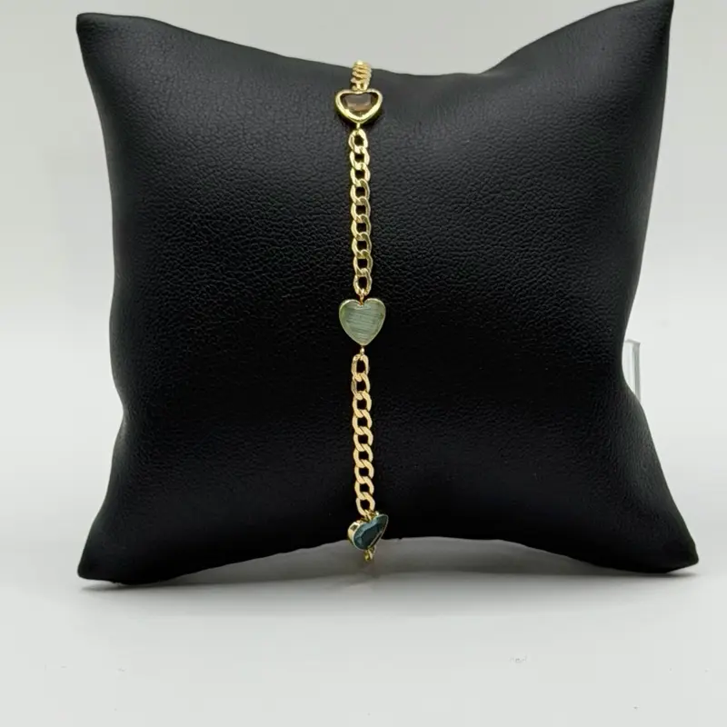 Heart bracelet in 10k Gold