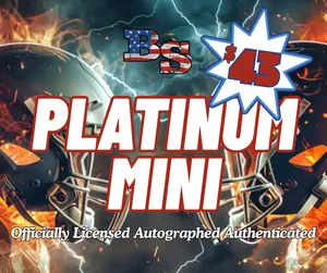 1 Factory Sealed Platinum Mini Helmet. Pick Your Division!