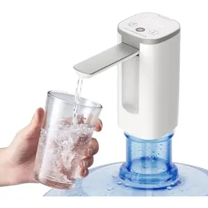 Automatic Water Dispenser Pump for 2–5 Gallon Jugs – USB Rechargeable, Portable Electric Touch Water Bottle Pump with Auto-Folding Spout – for Home, Office, Camping