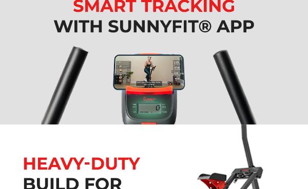 Sunny Health & Fitness Foldable Stair Stepper Climber with Extended Range Motion, Dual Handlebars, Home Gym Workout Fitness, Compact Space-Saving Home Cardio, Full-Body Hiking Mountain Climb Leg/Glute/Core Trainer, Quiet Operation, 330 lbs Capacity