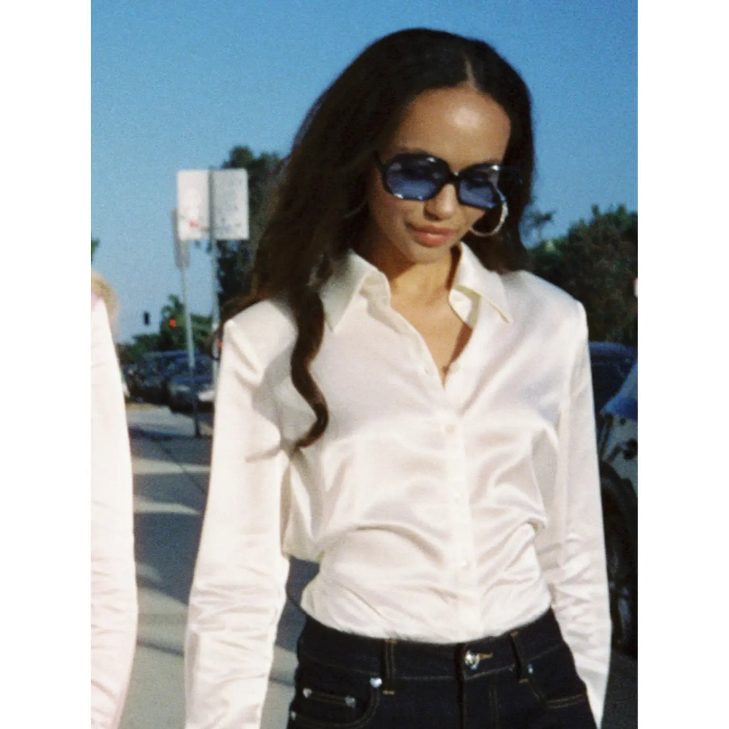Eva Tie-Back Champagne Shirt