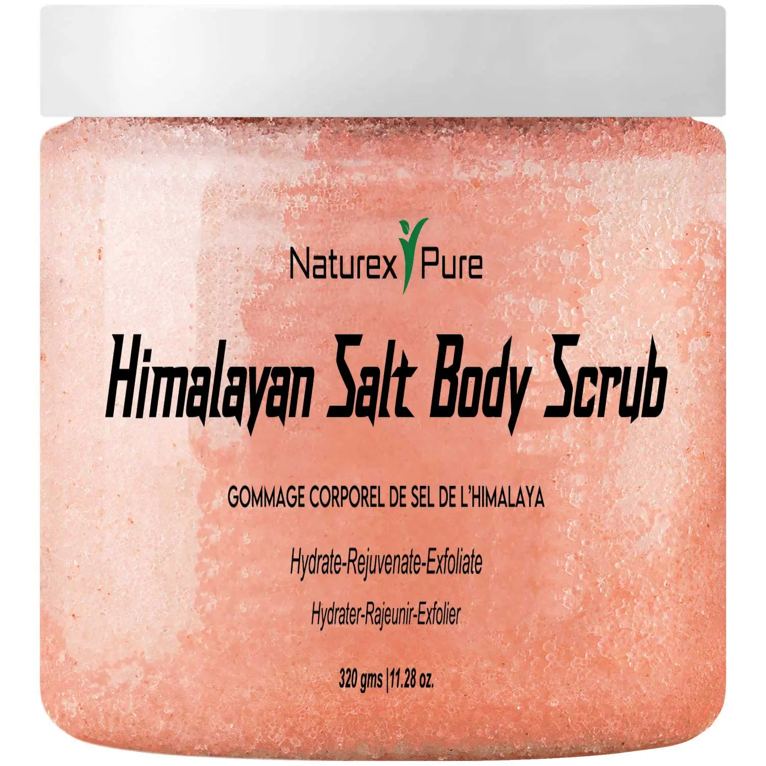 Naturex Pure Himalayan Salt Body Scrub, Exfoliating Body Scrub for Moisturizing, Hydrating and Skin Repair