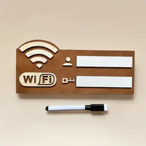 Retro WiFi Password Sign - Wooden Plaque for Home, Office or Cafe, a No-Power Required & Stylish Way to Share Your Network (Housewarming & Mother's Day Gift Idea)