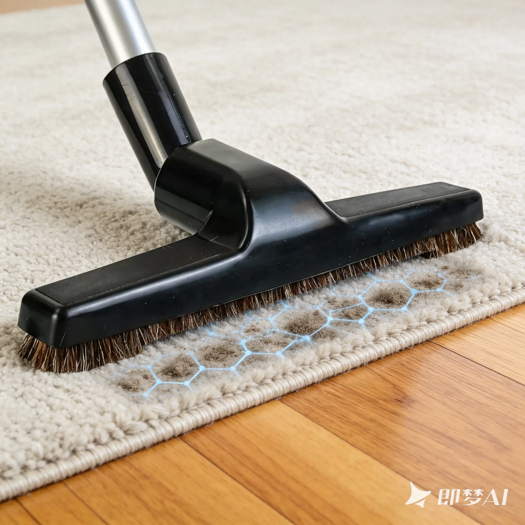 Upgraded Universal Vacuum Floor Brush - 10" Width, 1.25" Inner Diameter, Horsehair Soft Bristles, High-Quality Materials, Safe for All Hard Floors, Efficient Cleaning, Black Household Cleaning Supply (1 Brush Only), Everyday Use