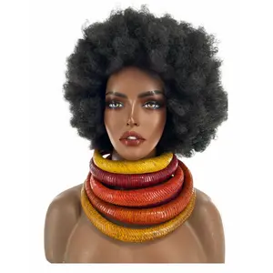 Bankula Genuine leather BIG chunky necklace Bankula Genuine leather BIG chunky necklace