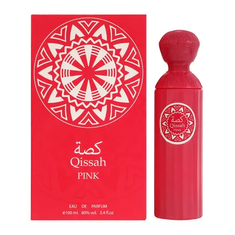 Secret Plus Qissah Pink Eau De Parfum for Women 100ml 3.4fl.oz. Floral Chypre Scent Elegant Fragrance Aromatic Floral Edp Spray