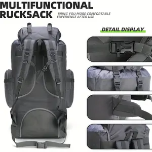 100L Camping Hiking Backpack Molle Rucksack Camping Backpacking Daypack