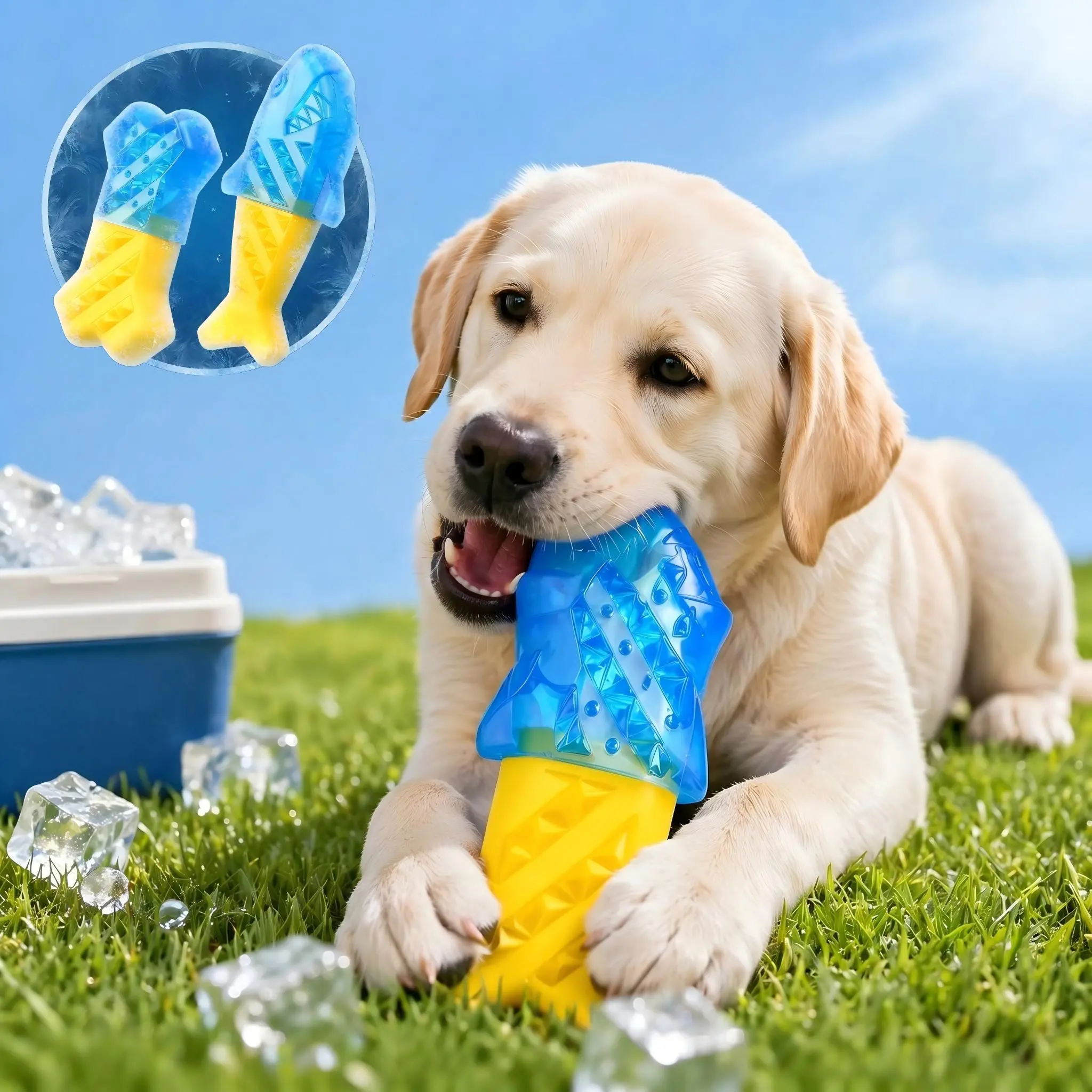 TikTok made me buy it frozen dog toy fillable enrichment chew toy for boredom buster small medium pets summer cooling treats