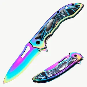 Tactical Dragon Folding Knife - 8.6 Inch EDC Cool Pocket Knife with Clip, 3D Relief Dragon Handle and Sharp Stainless Steel Blade, Suitable for Outdoor Camping, Hunting, Hiking, Survival, Collection, Gifts for Men and Women gear Fantasy Electric Bicycle H