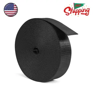 Heavy Duty Webbing Straps, Extra Thick, Black