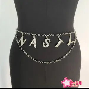 Customizable Initial Letter Waist Chain