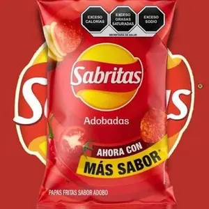 Sabritas Adobadas 105 gr Papas Fritas Sabor Adobo Now with More Flavor Snack