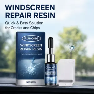 Windscreen Repair Resin 20ml Auto Windshield Glass Crack Fix Kit Professional Chip Scratch Filler Fluid DIY Window Repair Tool Restoration