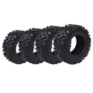 [fathers day gift]2026 New Upgraded 2pcs AT25x10-12-6PR 25x10-12 ATV Tire - ATV/UTV Tires, All-Terrain Off-Road Mud Trail Tires, 6-Ply Heavy Duty Tubeless, Directional Performance for Sand Rock Snow, Set of 2 Ideal Birthday Gifts for Women Men Friends