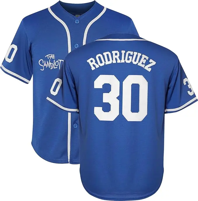 Baseball Jersey 30 Stitched The Sandlot Benny The Jet Rodriguez Movie Boy's , Authentic Baseball Jersey – Pro Look, Everyday Wear!