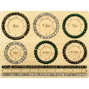 Bead Boards for Jewelry Making, Combi Bamboo Beading Board for Jewelry Bracelet Making, Beading Trays Jewelry Design Mats for Necklace, Bracelet DIY Design-Small