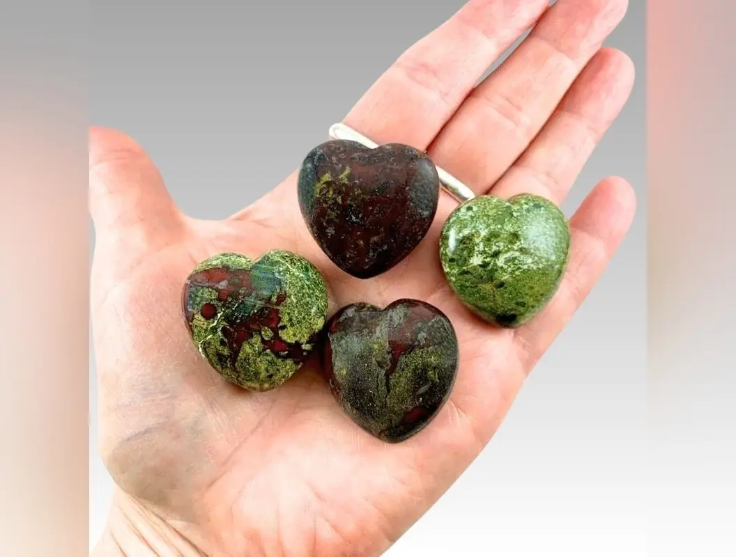 Dragon's Blood Jasper Carved Heart