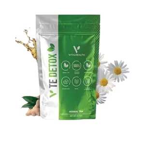Vital Health TeDetox - Gentle Herbal Blend for Digestion & Detoxification of Organs - 100% Natural Tea Supplement for Comfort & Calm - Edible Healthcare Product