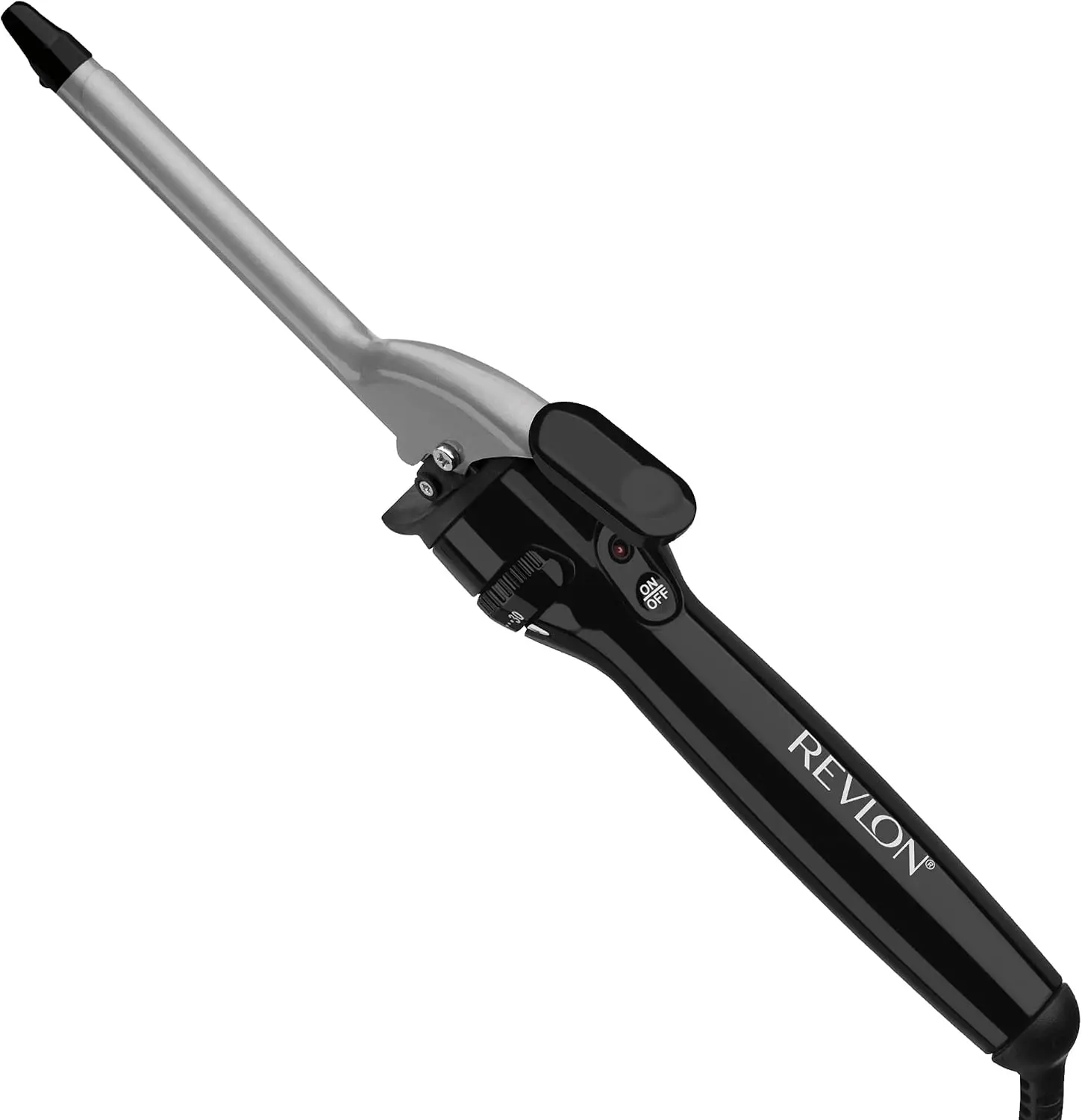 REVLON Perfect Heat Triple Ceramic 1/2" Curling Iron | 3X Ceramic Coating for Less Damage, 30 Heat Settings, Creates Extra Tight Curls