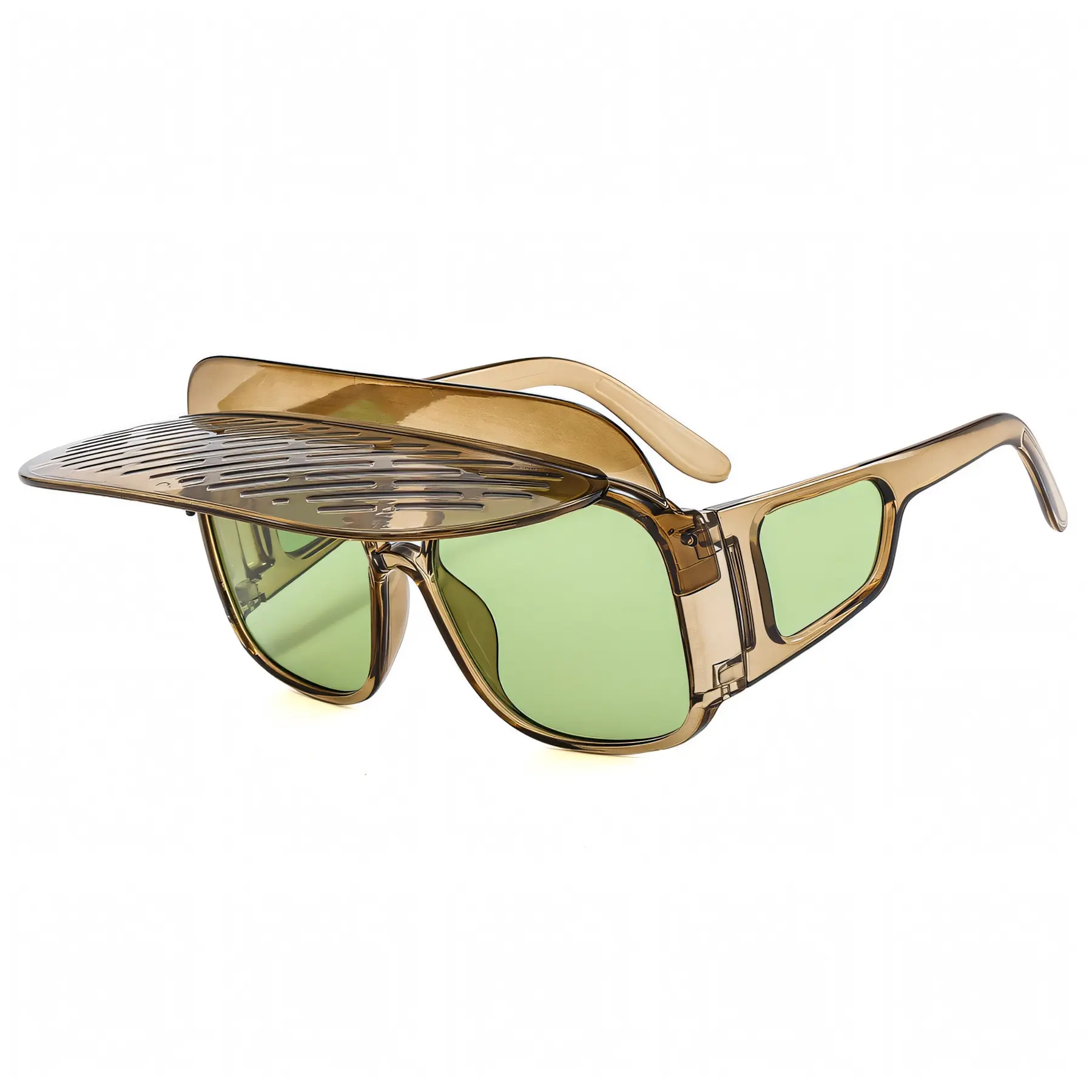 Visor Sunglasses for Women, Fashion Visor Sunglass UV400 Protection, Retro Sunglasses with Carrying Case