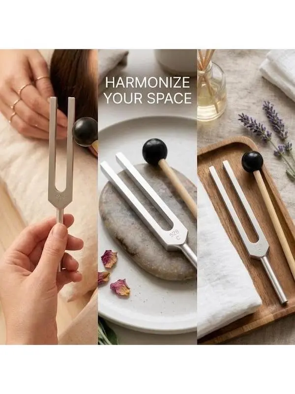 Acoustic Frequency Tuning Fork - Precision Sound Therapy Tool for Muscle Tension Release, Focus, and Stress Relief (Music Accessory for Recovery)